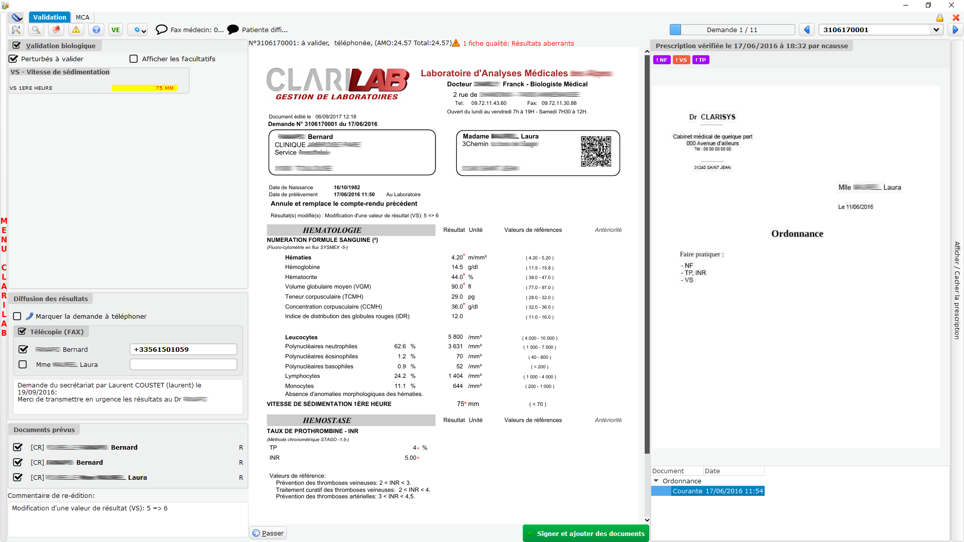 Validation Biologique CLARILAB